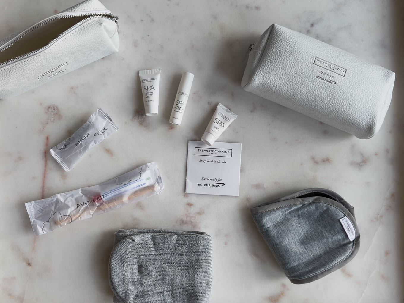 BA Business LHR HKG Amenity kit