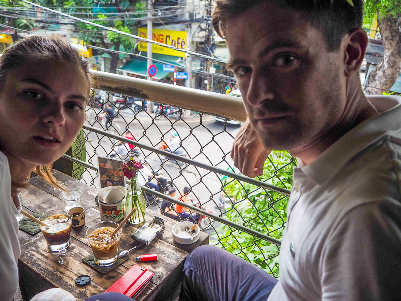 Hanoi Cong Caphe balcony