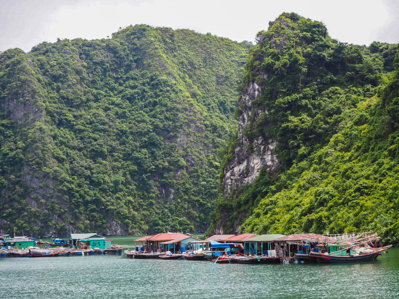 Ha Long Bay Vietnam Cua Van Floating Village 1