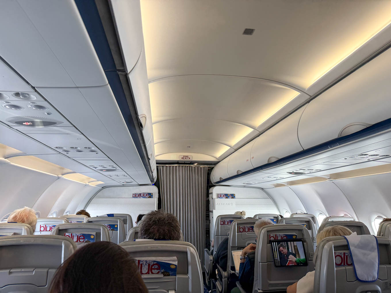 Aegean Business Class cabin