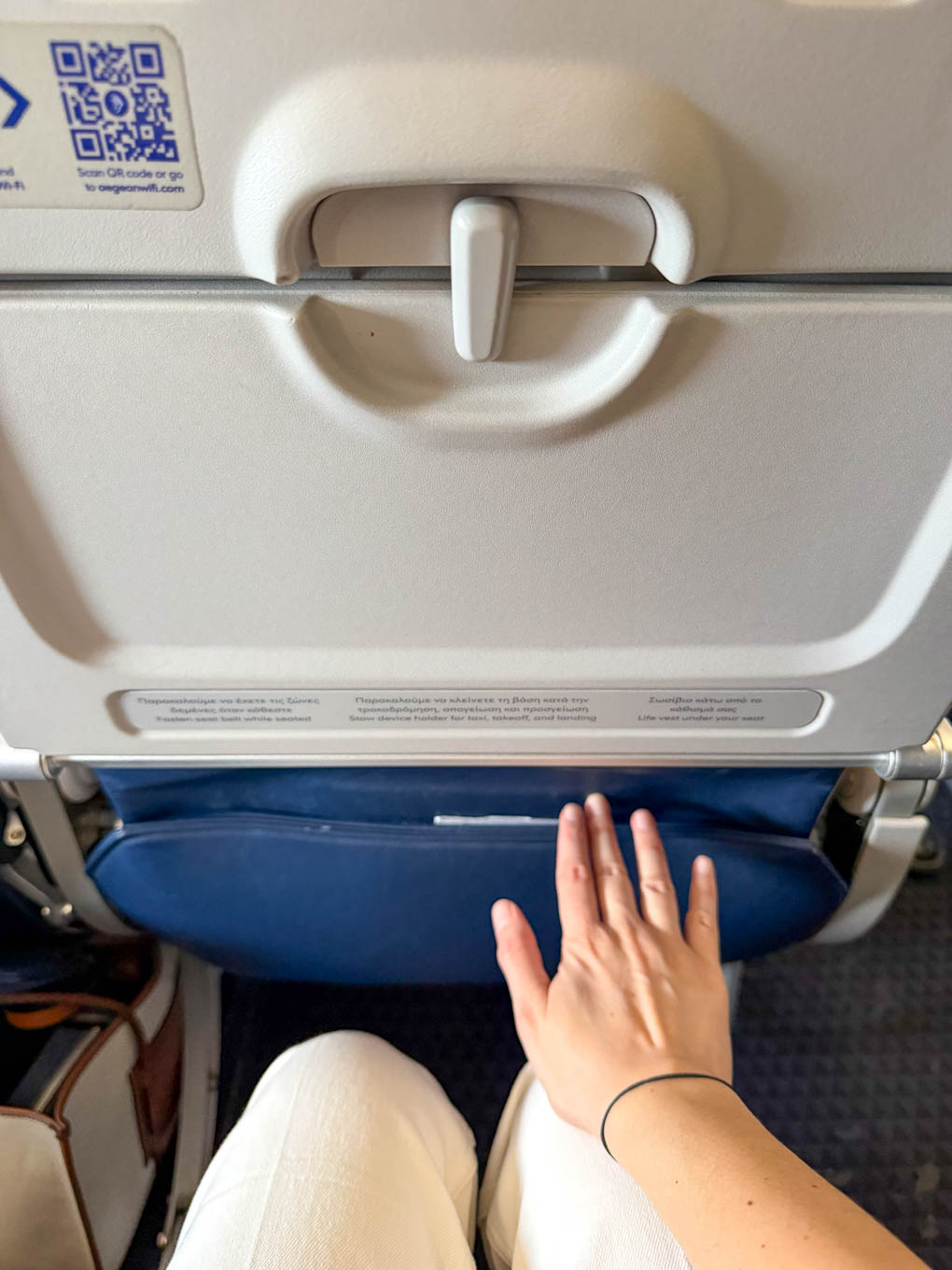 Aegean Business Class seat 3