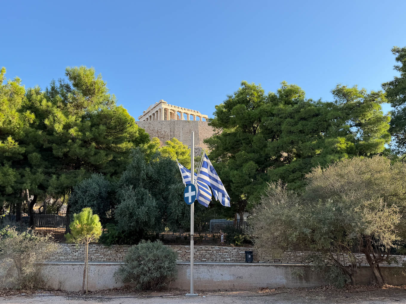 Athens Acropolis in early September