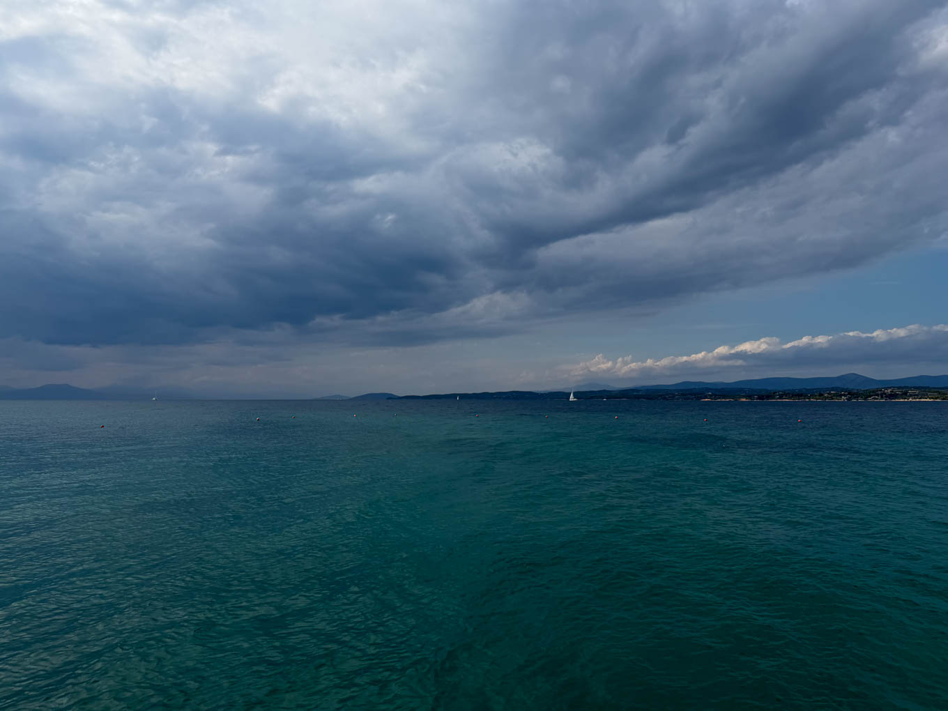 Rainy Spetses seascape